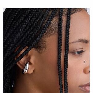 Jennifer Fisher Silver- Rhodium Ear Cuff